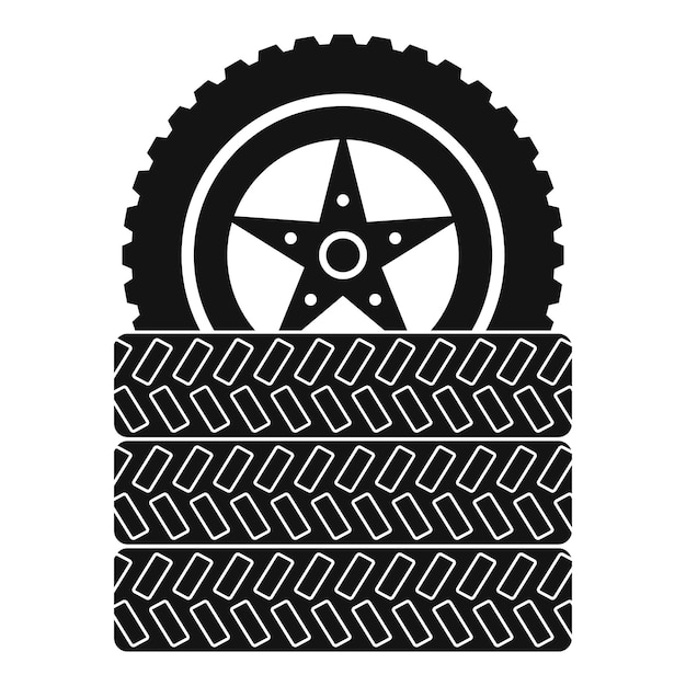 Tire leap icon Simple illustration of tire leap vector icon for web