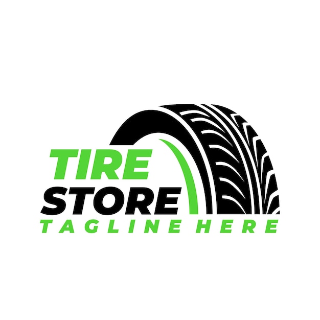 タイヤのロゴ デザイン 自動車のショールーム 車のディーラーのロゴ デザインのベクトル図