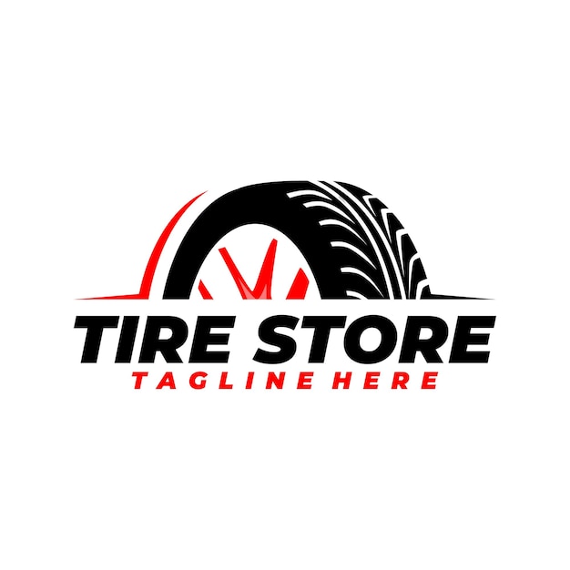 Vector tire logo design automotive car showroom car dealer logo design vector