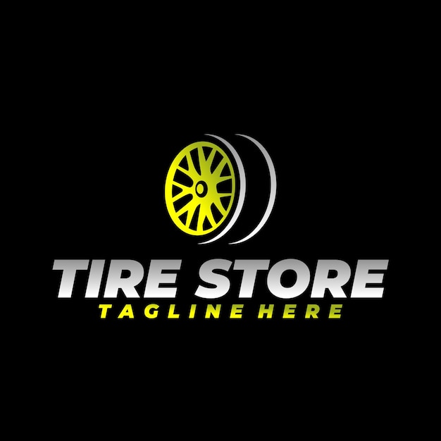Tire logo design automotive car showroom car dealer logo design vector
