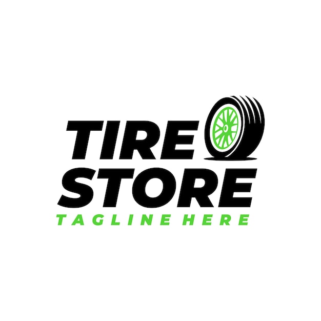 Vector tire logo design automotive car showroom car dealer logo design vector