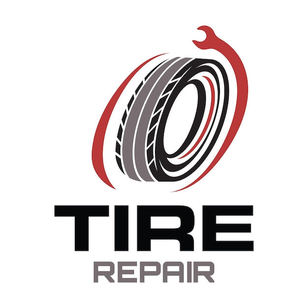 Tire Repair Logo Design Template Tire Mechanic Logo Bedrijf