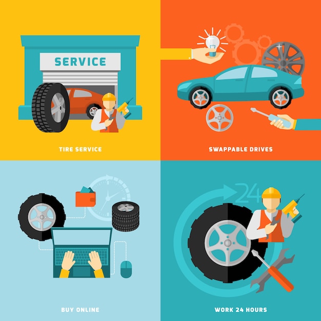 Tire Service Set