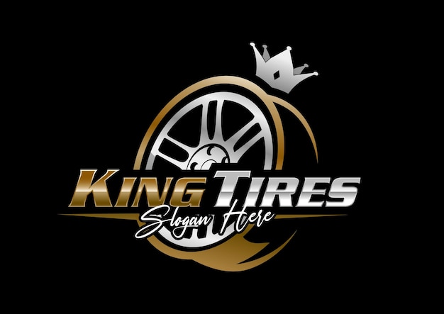 Vector tire shop wheel logo template logo tires