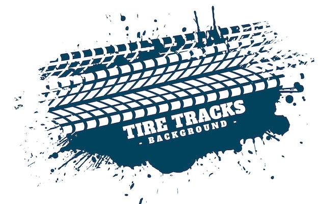 Vector tire texture print on grunge dirty background