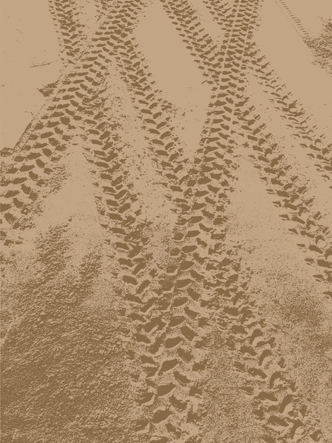 Tire Track Vector Background