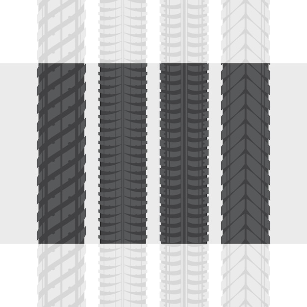 Vector tire tracks set one