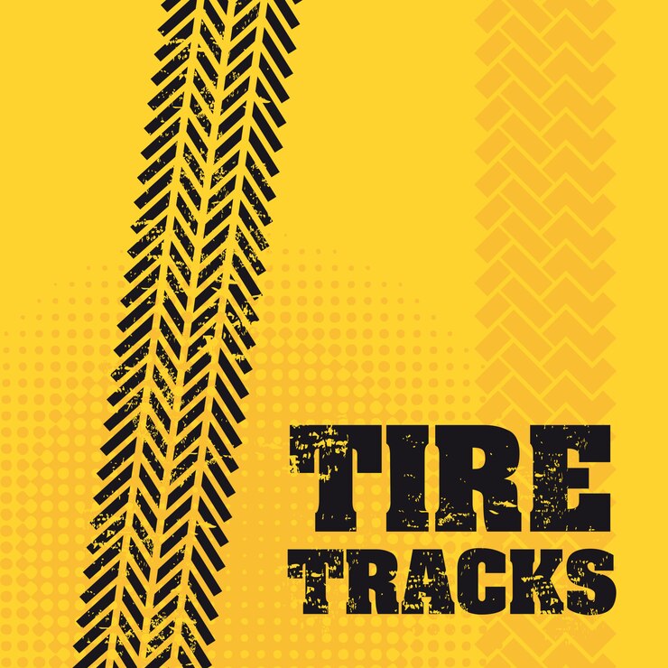 Vector tire tracks