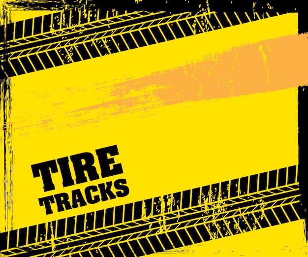 Vector tire tracks