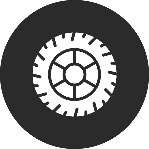 Tire vector icoontje illustratie van Gym icoonset