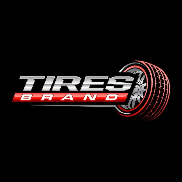 Vector tires logo tire shop tires logo brand