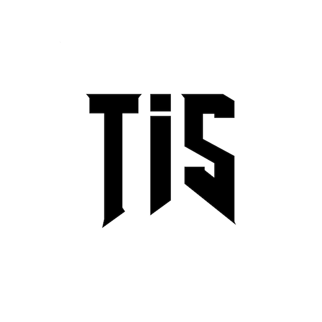 TIS letter logo design for technology company TIS logo design black and white color combination TIS logo TIS vector TIS design TIS icon TIS alphabet TIS typography logo design