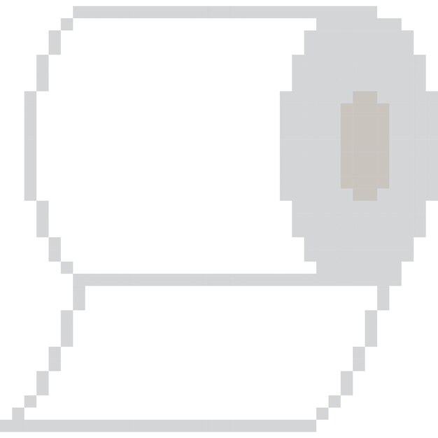 Vector tissue cartoon icon in pixel style