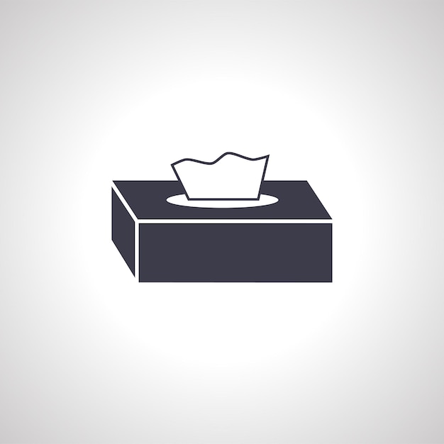 Tissue paper box icon tissue paper icon