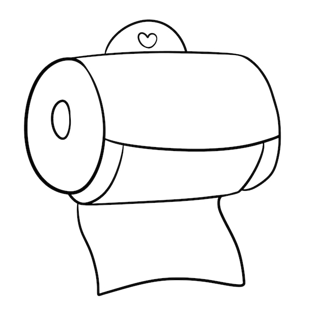 tissue paper doodle cartoon kawaii anime coloring page cute illustration clipart