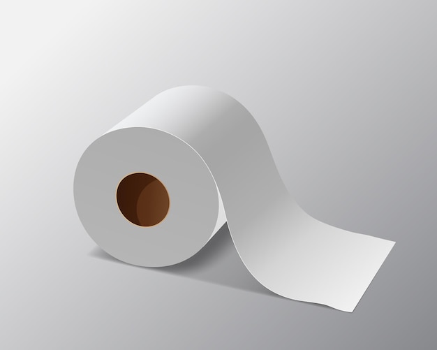 Vector tissue paper roll