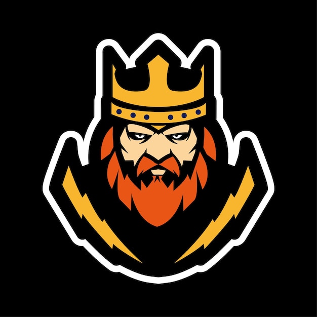 Vector titan crown mascotte logo vector