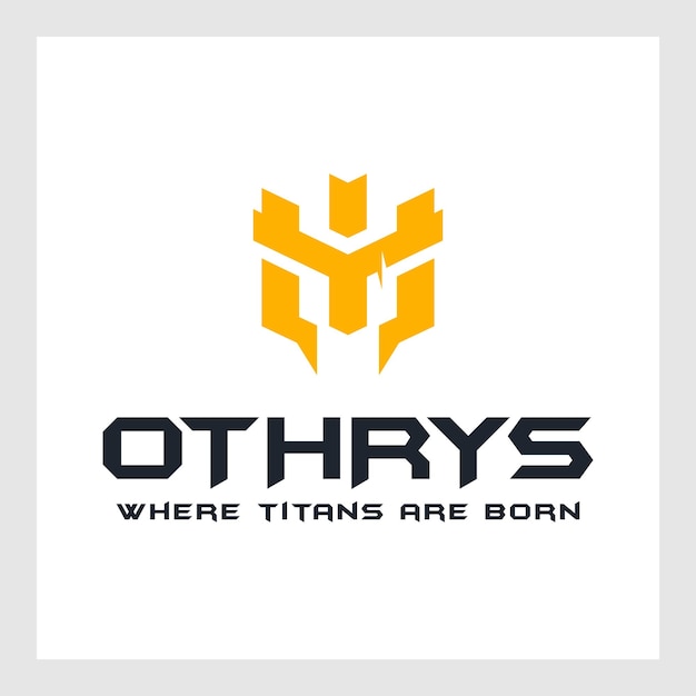 Titan logo ontwerp voorraad vector