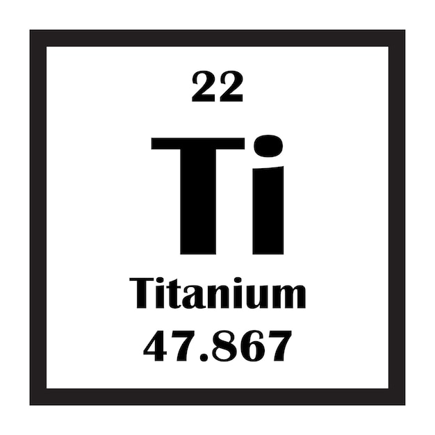 Икона химического элемента титан