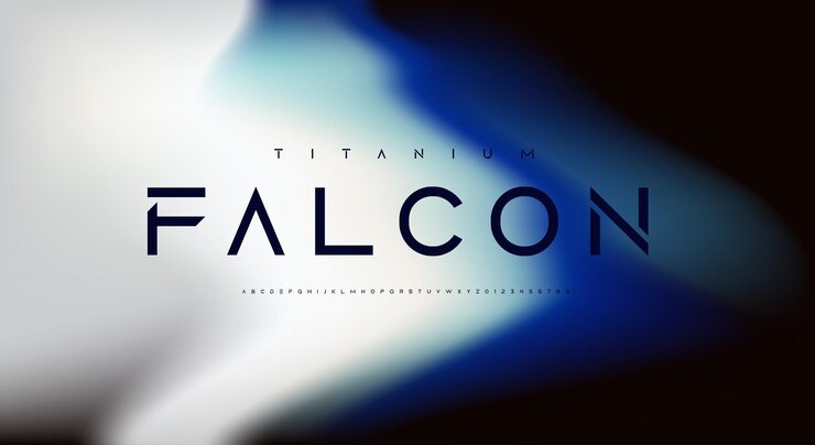 티타 팔콘 (Titanium Falcon) - 미래의 SF 글 디자인