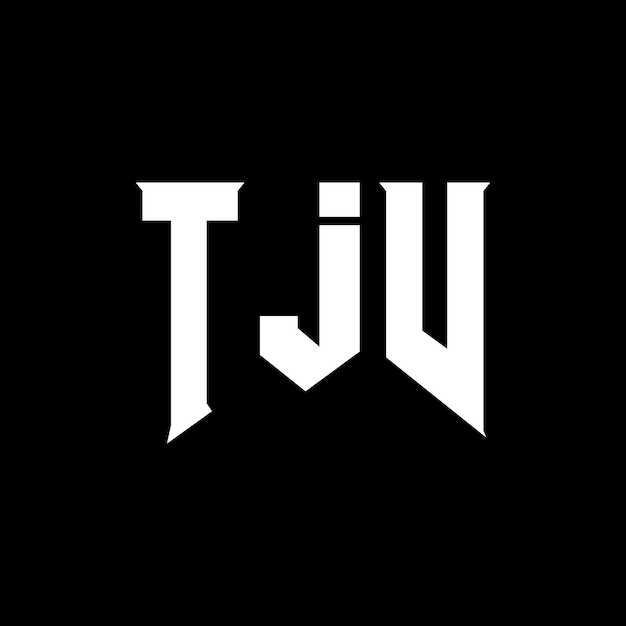 tjv letter logo design for technology company tjv logo design black and white color combination tjv logo tjv vector tjv design tjv icon tjv alphabet tjv typography logo design