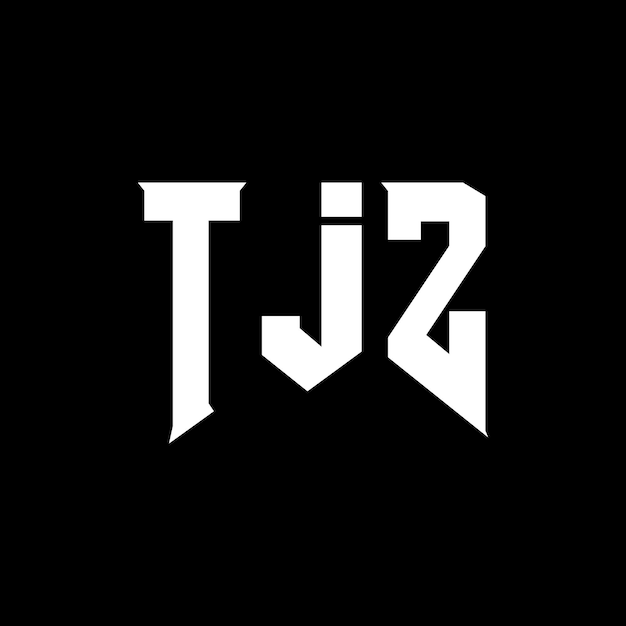 tjz letter logo design for technology company tjz logo design black and white color combination tjz logo tjz vector tjz design tjz icon tjz alphabet tjz typography logo design