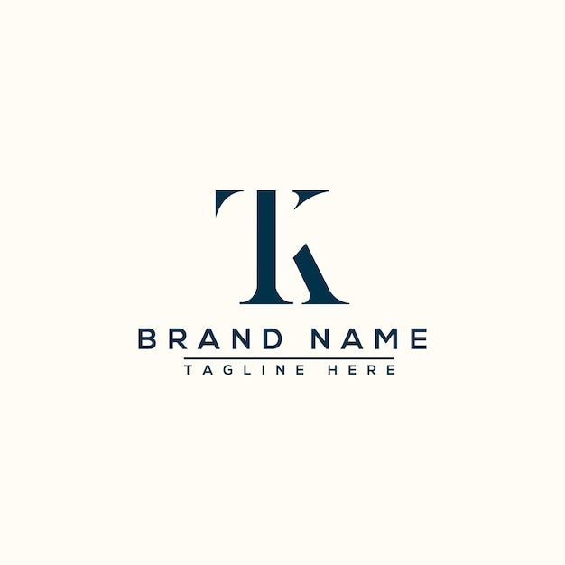 TK Logo Design Template Vector Graphic Branding Element