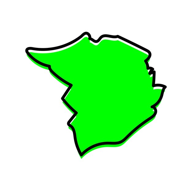 Vector the tlemcen state of algeria map design