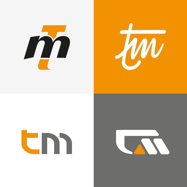 TM letter logo ontwerp