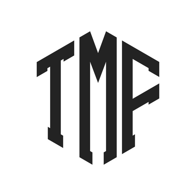 TMFのロゴデザイン: 頭文字TMFのモノグラムヘクサゴンの形を用いたロゴ