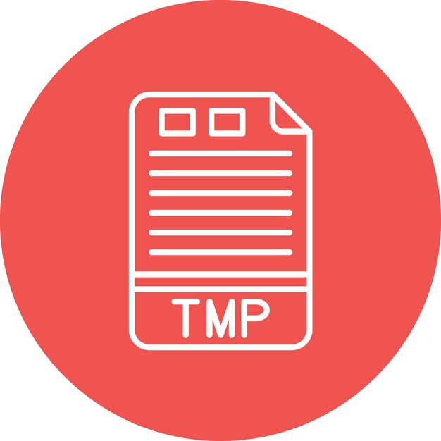 TMP icon vector image Can be used for File Formats