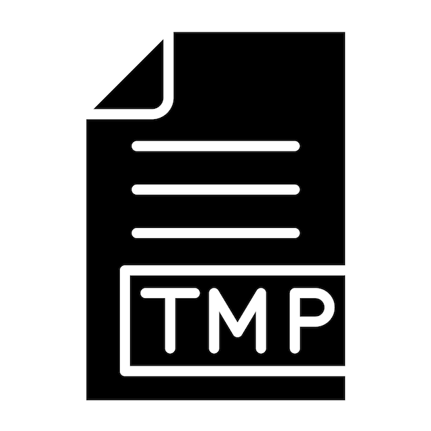 Иллюстрация дизайна TMP векторной иконы