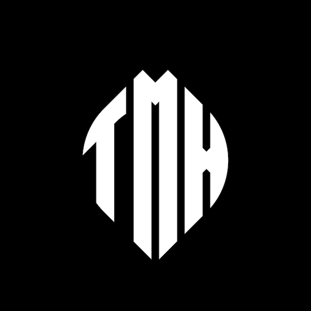 원과 타원형으로 된 TMX 원자 로고 디자인, 타이포그래피 스타일로 된 TMX 타원형 글자, 세 개의 이니셜이 원형 로고를 형성합니다, TMX 원, 블럼, 추상 모노그램, 글자, 표지, 터.