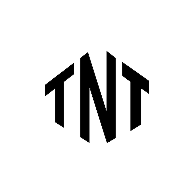 TNT letter logo design with polygon shape TNT polygon and cube shape logo design TNT hexagon vector logo template white and black colors TNT monogram business and real estate logo