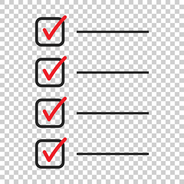 Vector to-do lijst icoon checklist taak lijst vector illustratie in platte stijl herinnering concept icoon op geïsoleerde achtergrond