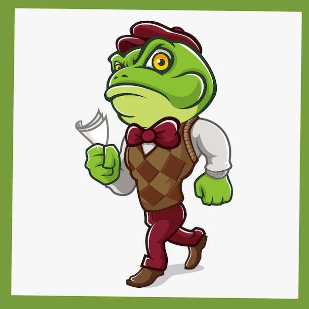 Vector toad character