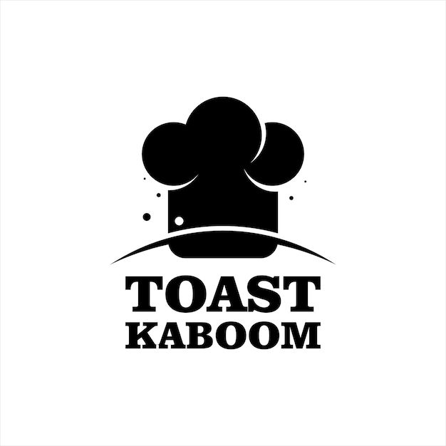 Vector toast illustratie brood en ontbijt badge sjabloon