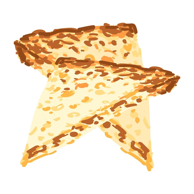 Vector toast kleurrijke illustratie