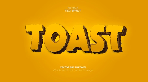toast text effect