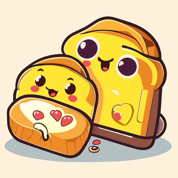 Vector toast vector