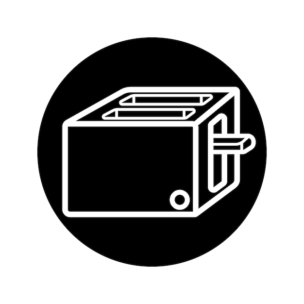 Toaster Icon Toaster Vector Art Illustration