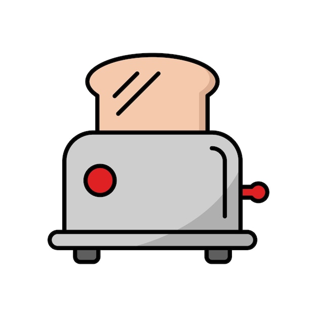 Иллюстрация векторного дизайна тостера