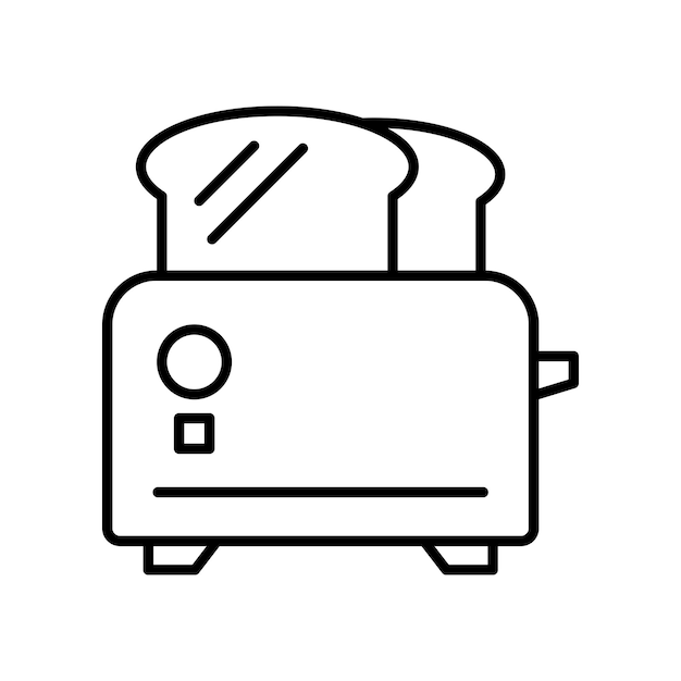 Toaster Icon Vector Design Illustration