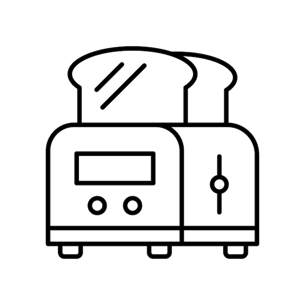 Toaster Icon Vector Design Illustration