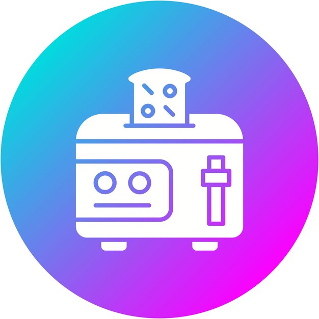 Vector toaster vector icon can be used for homeware iconset