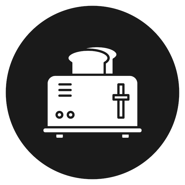 Toaster vector icon Can be used for Morning and Breakfast iconset
