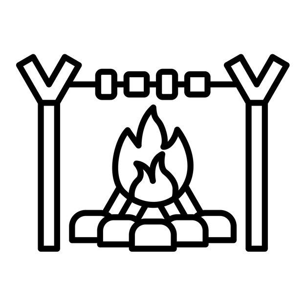 Vector toasting icon