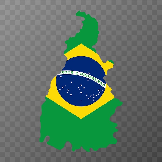 Tocantins Map state of Brazil Vector Illustration