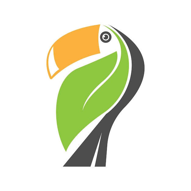 Toco toucan logo icon design illustration
