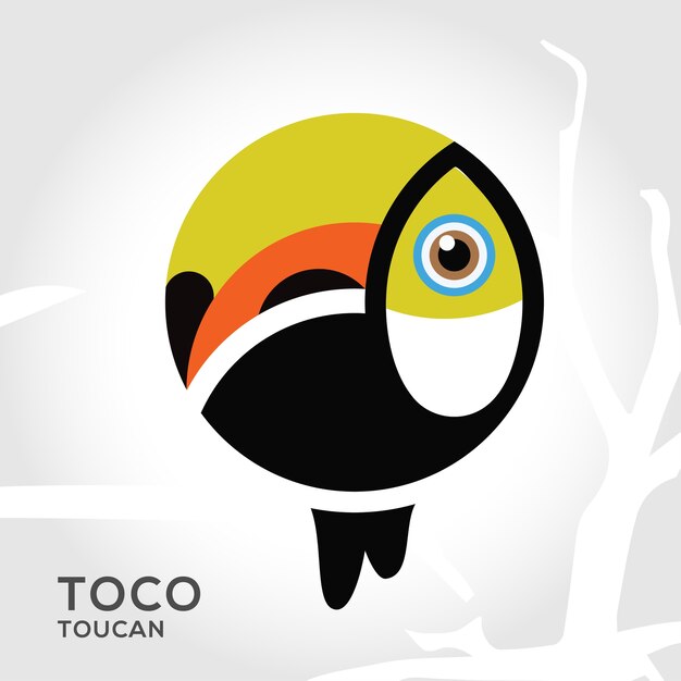 Vector toco toucan vector